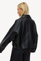 New Season Bomber Oversize Women's Leather Jacket - 7