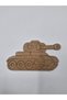 15 Pieces Cute Tank Wooden Painting School DIY Activity Activity Art 15 cm X 9 cm