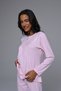 Women's Blue Fleece Dressing Gown with Lace Winter Special Design Maternity Postpartum Dressing Gown Pajama Set - 6