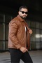 Men's Interlined Leather Coat - 2
