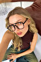 Optical Compatible Blue Light Protected Leopard Frame Lenses Replaceable Glasses Blue Block
