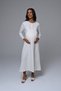 Women's Ecru Jacquard Lace Detailed Full Length Winter Long Sleeve Design Maternity Nightgown Nightdress Set - 5