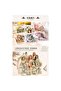 E3-30 Pieces Bohemian Life Pet Sticker - Color: Pink