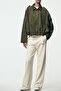 SUEDE-LOOK BOMBER JACKET