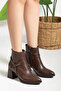 Pointed Toe Women's Heel Boots with a Straightening Buckle That Attracts Attention A063 - 3