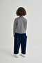 Unisex Children's Interlock Side Pocket Trousers Navy Blue - 3