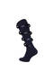 Travel Socks, 35-38, 65% Cotton, Below the Knee, Navy Blue - 3
