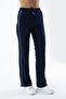 Women's Elastic Waist Double Pocket Wide Leg Sweatpants Navy Blue - Mw0000200 - 4