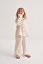 Unisex Children's Draped Cotton Shirt Bone - 4