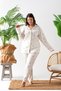 Long Sleeve Shirt Collar Women Pinterest Pajama Set - Seasonal Women's Pajamas- Plus Size - 7