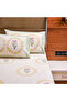 Heritage Block Print 100% Cotton Percale Bedsheet with 2 Pillowcases - 2