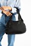 Soft Textured Ultra-Lightweight, Flexible and Waterproof Polyamide Fabric Shoulder and Arm Bag Black Model: (57 - 3