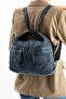 Soft Textured Ultra-Lightweight, Waterproof Polyamide Fabric Shoulder/Backpack Navy Blue Model:(571-13-14J) - 2