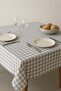Gray Plaid Tablecloth 170*170 cm