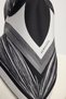 Golden Lily - Black - 100% Silk Twill Scarf - 90X90 cm - 4