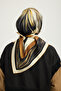 Golden Lily - Earth - 100% Silk Twill Scarf - 90X90 cm - 3