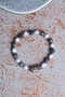 Labradorite & Hematite & Howlite & Silver Bracelet with Silver Apparatus - 2
