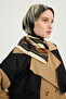 Golden Lily - Earth - 100% Silk Twill Scarf - 90X90 cm - 2