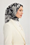 Flower Dream - Black - 100% Silk Twill Scarf - 90X90 cm - 2