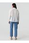 Women's White Brode Heart Pattern Embroidered Cotton Shirt 12A-2355 - 6