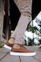 Ch061 Rex Men's Casual Lace-Up Leather Classic Shoes Cbt - Tan - 3