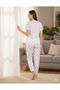 Women's Hearted Pajama Set - 3
