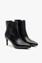 Lando Black Leather Women's Heeled Boots - 4