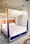 Heritage Block Print 100% Cotton Percale Bedsheet with 2 Pillowcases - 2