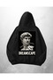 Black Unisex Dreamscape Statue Printed Oversize Hoodie Sweatshirt