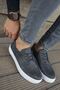 Ch005 Pıttı Men's Daily Lace-Up Leather Classic Shoes Cbt - Anthracite - 4
