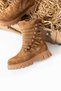 Raven Women's Buckle Detailed Genuine Leather Boots Brown Suede - 2