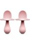 Bundle Silicone Baby Training Spoon - Ergonomic Easy-Grip Handle And Choke Protection Barri