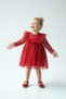 Baby Girl Dress Girls Kids Dress Birthday Party Wedding Dress Long Sleeve Lined Dress