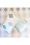 Heritage Block Print 100% Cotton Percale Bedsheet with 2 Pillowcases - 4