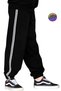 Girls' Double Stripe Sweatpants Relaxed Fit Sports Pants - 5