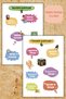 Islamic/Religious Themed Set of 2 Islamic Stickers - Agenda Laptop Tablet Notebook Phone Bullet Journal-Sticker