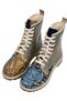 Women's Vegan Leather Yellow Long Boots - Robo Shibuya Design