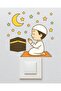 Sticker on the Wall - Wall Sticker for Children's Baby Room - Boy Praying Ramadan Sticker 1 - 2