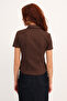 Short Sleeve Button down Suede Shirt G17636 - 6