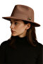 Panama Fedora Trilby Classic Model Adjustable Camel Hair Color Women's Hat