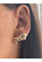 Damla Stone Plate Earrings - 6