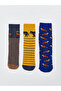 Printed Boys' Terry Cloth Ankle Socks 3-pack