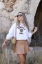Gray Leopard Embroidered Sweatshirt - 2