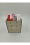 Home Office Study Desk Durable with Partition Drawers Organized Maple Color - 8