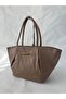Large Women's Shoulder Bag Stylish Large Volume Daily Work Bag Leather Look Buckle Bag - 3