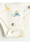 Printed Girls' Long Sleeve Baby Boy Snap-On Bodysuit - 8