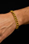 Men's Gold Color Chain Model Stainless Steel Bracelet - 3