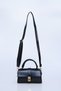 Faux Leather Women's Hand, Arm and Shoulder Bag with Snap Fasteners and Adjustable Strap - 3