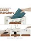Women’s Canvas Handbag – Stylish Beige Tote with PU Leather Handles & Pockets for Office & Travel - 4