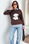 Women's Embroidered Plush Teddy Bear Sweatshirt – Fun & Urban Style